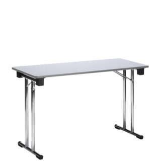 Seminartisch L120·B45 cm, klappbar, lichtgrau