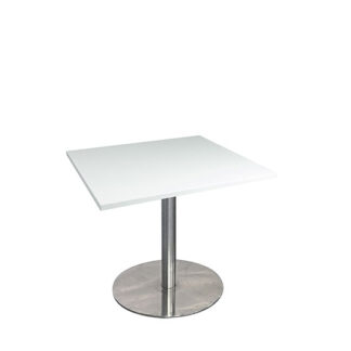 Sitztisch RONDO L80·B80·H72 cm, Platte weiß