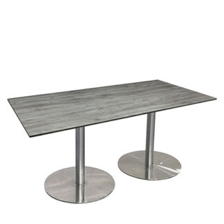 Sitztisch RONDO L160·B80·H72 cm, HPL grey