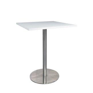 Stehtisch RONDO L80·B80·H112 cm, Platte weiß