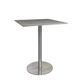 Stehtisch RONDO L80·B80 cm, HPL Platte loftgrey