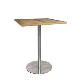 Stehtisch RONDO L80·B80·H112 cm, Platte Teak