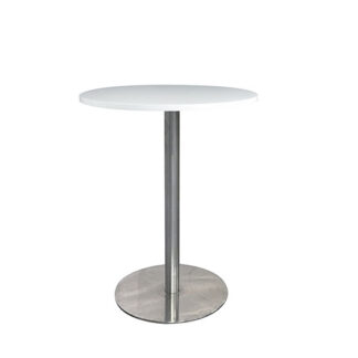 Stehtisch RONDO Ø80·H112 cm, Platte weiß