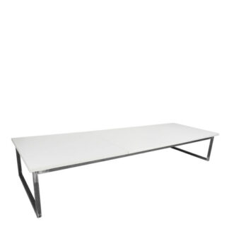 Loungetisch INDUSTRY L240·B80·H40 cm, Platte weiß
