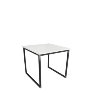 Sitztisch INDUSTRY L80·B80 cm, Platte weiß