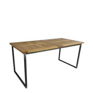 Sitztisch INDUSTRY L160·B80 cm, Platte Teak