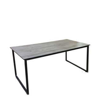 Sitztisch INDUSTRY L160·B80 cm, HPL Platte grey