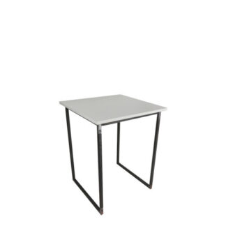Stehtisch INDUSTRY L80·B80 cm, Platte weiß