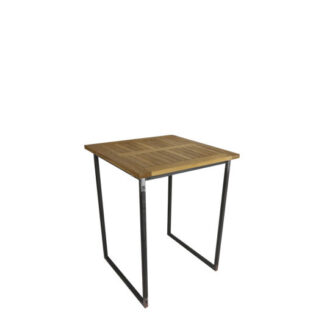Stehtisch INDUSTRY L80·B80 cm, Platte Teak