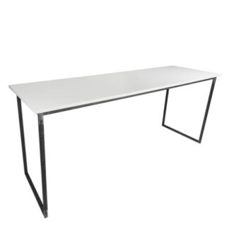 Stehtisch INDUSTRY L240·B80 cm, Platte weiß