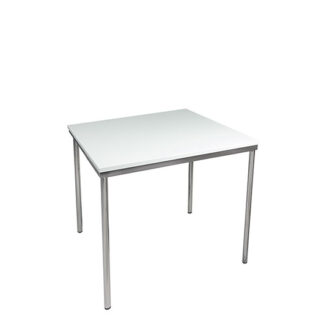 Sitztisch CONFERENCE L80·B80·H75 cm, Platte weiß