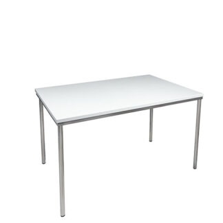Sitztisch CONFERENCE L120·B80·H75 cm, Platte weiß