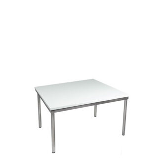 Loungetisch CONFERENCE L80·B80 cm, Platte weiß