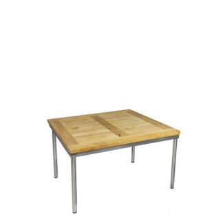 Loungetisch CONFERENCE L80·B80 cm, Platte Teak