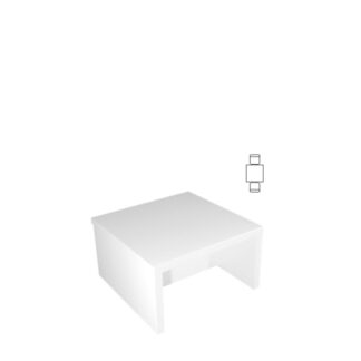 Loungetisch WHITE LOUNGE L78·B78·H43 cm, weiß