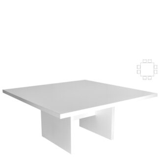 Sitztisch WHITE LOUNGE L160·B160·H72,5 cm, weiß
