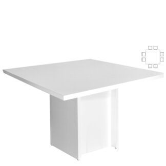 Stehtisch WHITE LOUNGE L160·B160·H108 cm, weiß