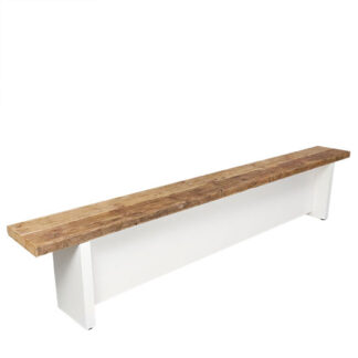 Sitzbank WHITE LOUNGE L237·B26·H46 cm, Vintage
