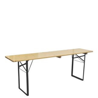 Langtisch L220·B50·H78 cm, klappbar, buche