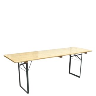 Langtisch L220·B70·H78 cm, klappbar, buche