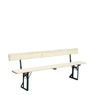 Sitzbank L220·B25 cm, mit Rückenlehne, buche