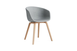 HAY About A Chair 23 Armlehnstuhl gepolstert, grau, eiche,