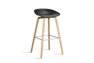 HAY About A Stool 32 Barhocker, schwarz, eiche