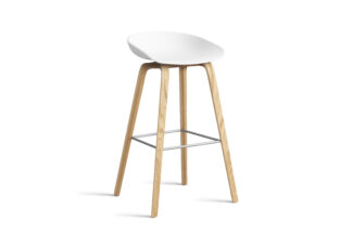 HAY About A Stool 32 Barhocker, weiß, eiche