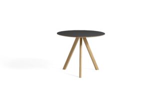 HAY Sitztisch CPH20 90cm rund, schwarz, eiche