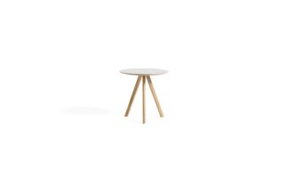 HAY Beistelltisch CPH20 50cm rund, weiß, eiche