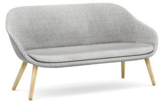 HAY About A Lounge Sofa, 2 Sitzer, grau, eiche