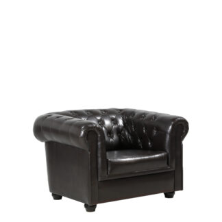 Sessel CHESTERFIELD L105·B90·H70 cm, Leder, braun