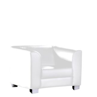 Sessel MAJESTIC L110·B80·H75 cm, Leder, weiß
