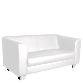 Sofa MAJESTIC L158·B80·H81 cm, Leder, weiß