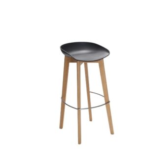 Barhocker DANSK L44·B46·H90 cm, low, schwarz