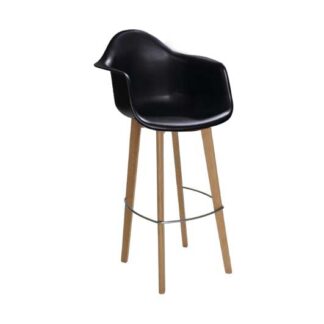 Barhocker DANSK L44·B46·H120 cm, schwarz