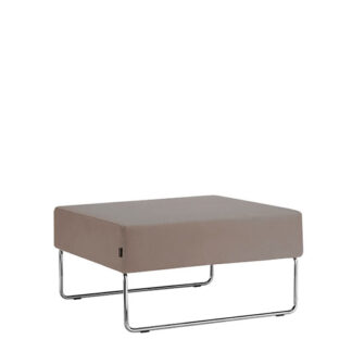 Hocker LOUNGE CUBE L74·B74·H40 cm, cappuccino