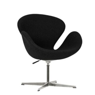Sessel SWAN REPLICA L76·B47·H96 cm, schwarz