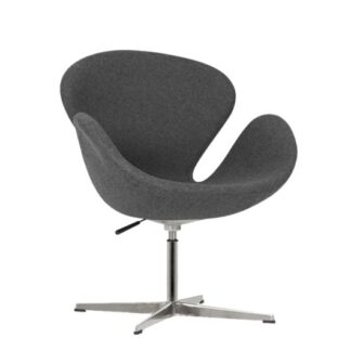 Sessel SWAN REPLICA L76·B47·H96 cm, drehbar, grau