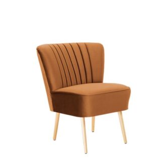 Sessel RETRO SAMT L62·B70·H74 cm, nussbraun