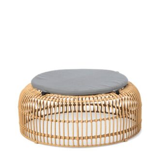 Hocker PALM Ø80·H30 cm, beige