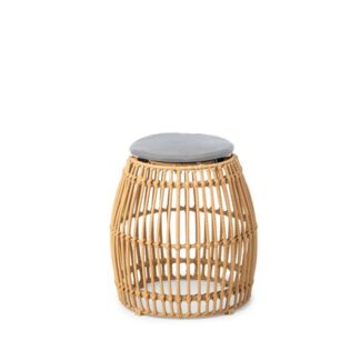 Hocker PALM Ø40·H40 cm, beige