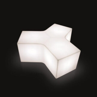 Sitzbank YPSILON SLIDE L100·B120 cm, LED, weiß