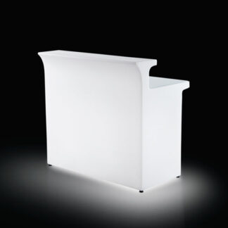 Tresen SLIDE L120·B75·H110 cm, LED, weiß