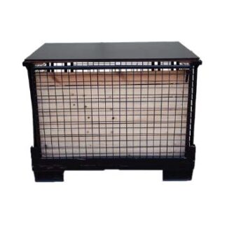 Tresenelement GITTERBOX L120·B80·H97 cm, schwarz