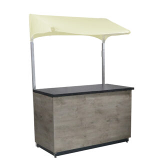 Marktstanddach L150·B75·H220 cm, champagner