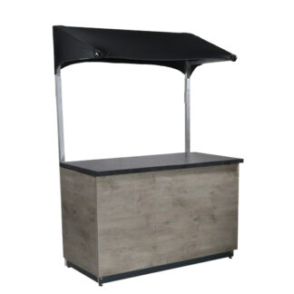Marktstanddach L150·B75·H220 cm, schwarz