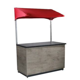 Marktstanddach L150·B75·H220 cm, rot