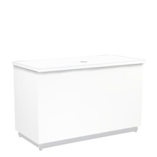 Platte TRESENSYSTEM L150·B75 cm, Durchlass, weiß