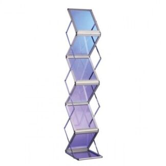 Prospektständer EASY L35·B35·H150 cm, 5x DIN A4